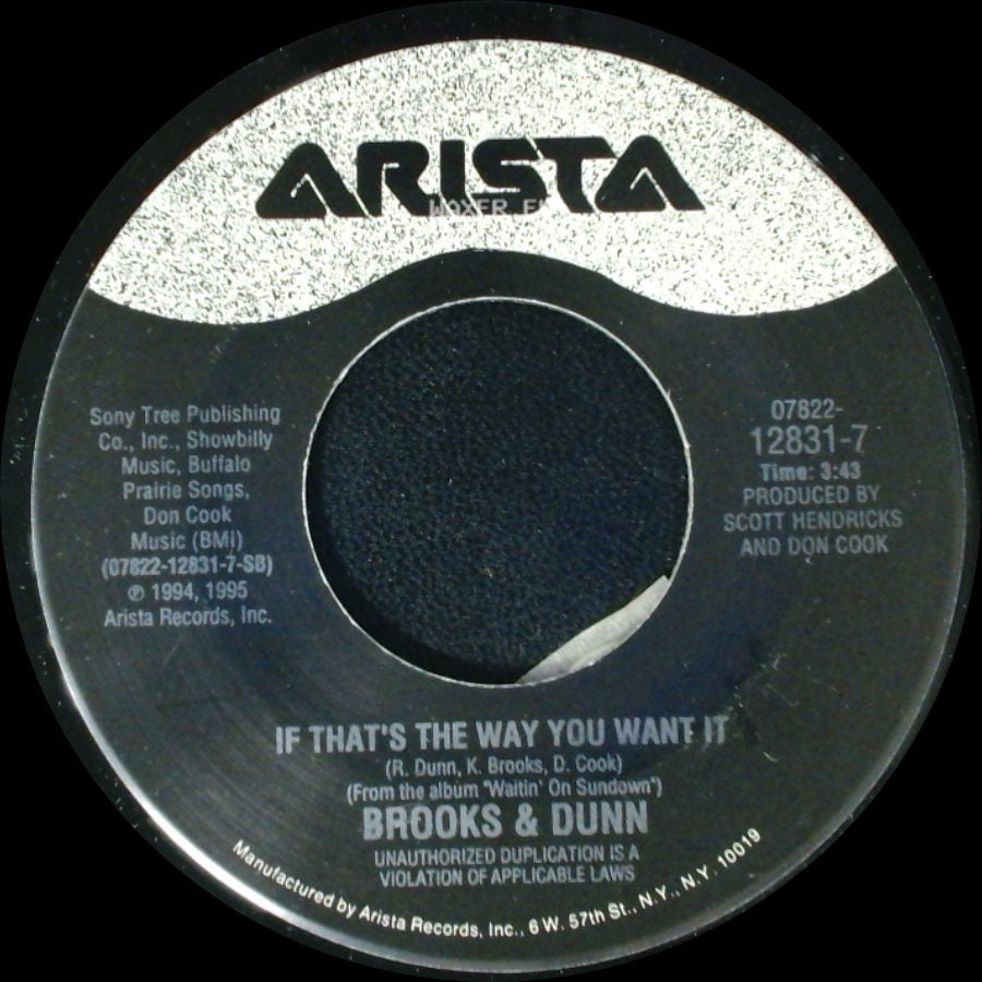 Brooks & Dunn - You're Gonna Miss Me When I'm Gone / If That's The Way You Want It side B