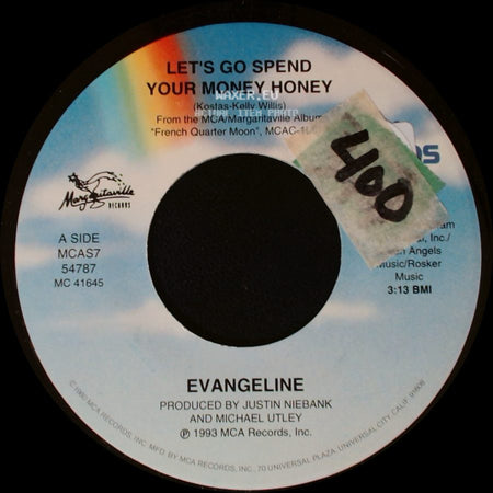 Evangeline - Let's Go Spend Your Money Honey / On The Levee side A