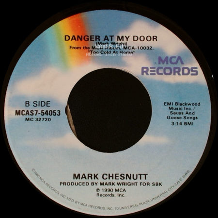 Mark Chesnutt - Blame It On Texas / Danger At My Door side B