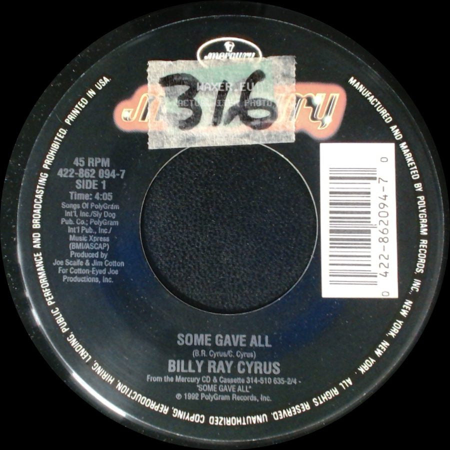 Billy Ray Cyrus - Some Gave All / Star Spangled Banner side A