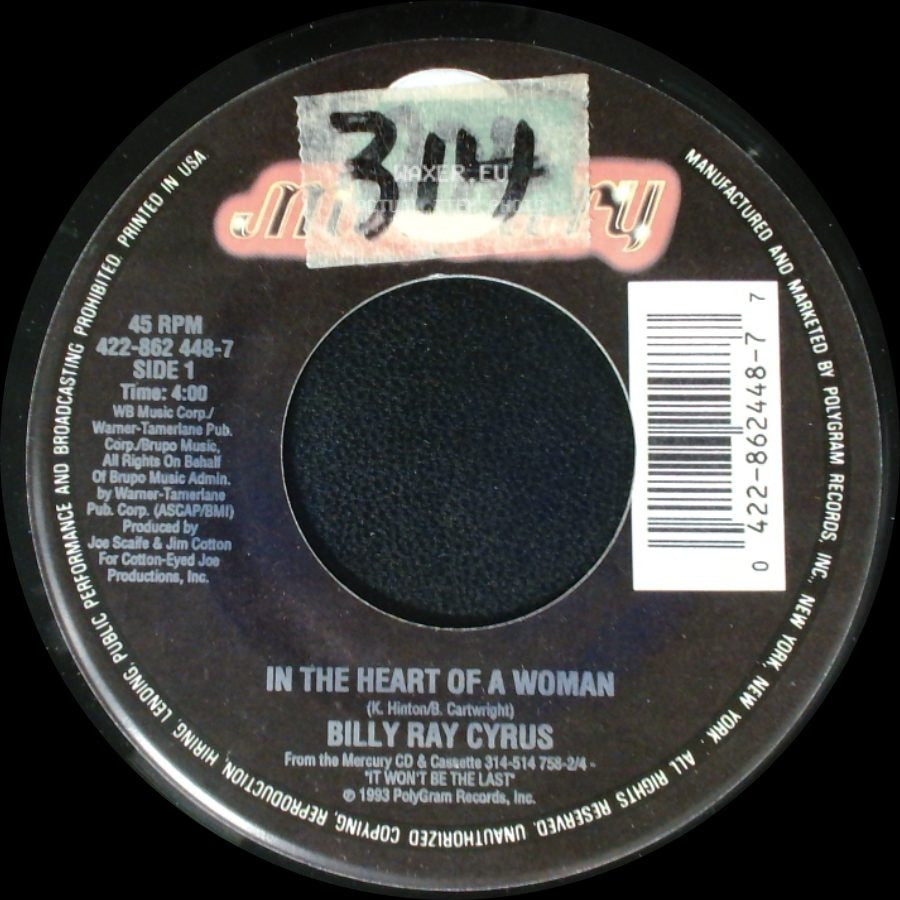 Billy Ray Cyrus - In The Heart Of A Woman / Right Face Wrong Time side A