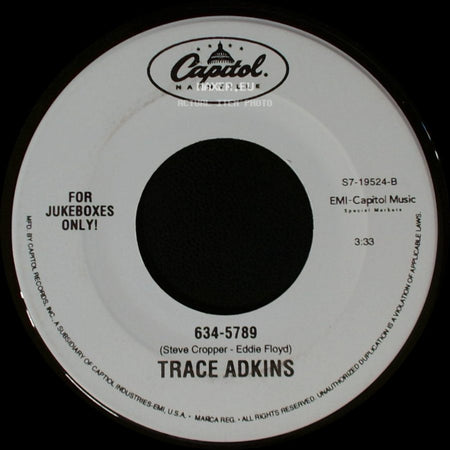 Trace Adkins - (This Ain't) No Thinkin' Thing / 634-5789 side B
