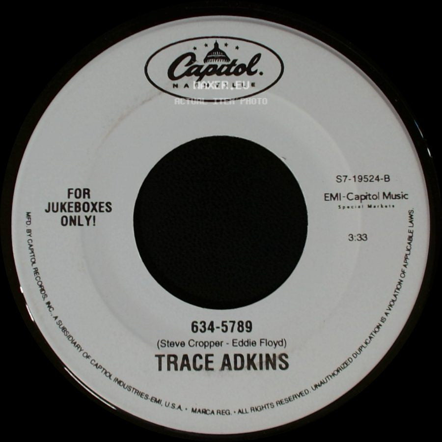 Trace Adkins - (This Ain't) No Thinkin' Thing / 634-5789 side B