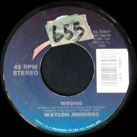 Waylon Jennings - Wrong / What Bothers Me Most side A