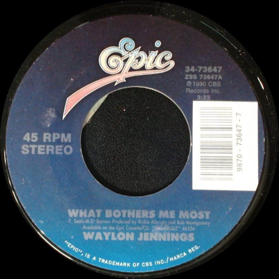 Waylon Jennings - Wrong / What Bothers Me Most side B