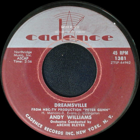 Andy Williams - Do You Mind? / Dreamsville side B