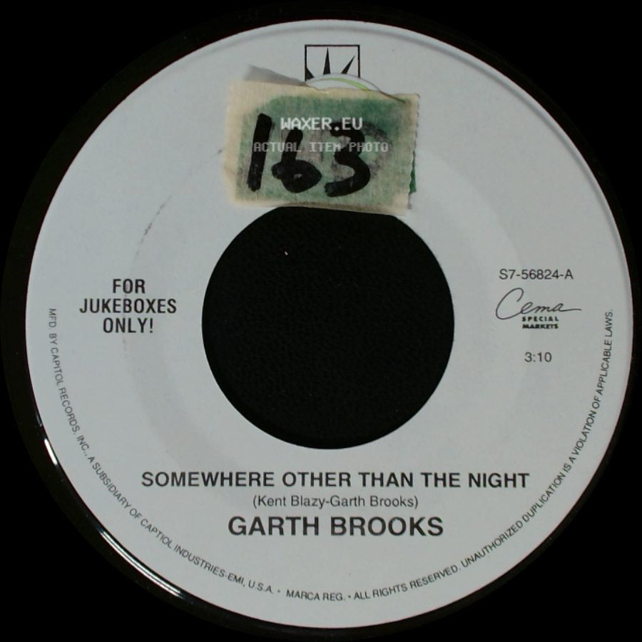 Garth Brooks - Somewhere Other Than The Night / Mr. Right side A