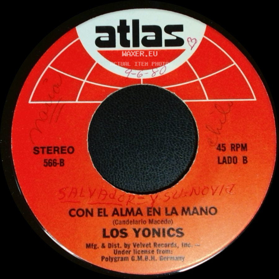 Los Yonics - Desde Hoy / Con El Alma En La Mano side B