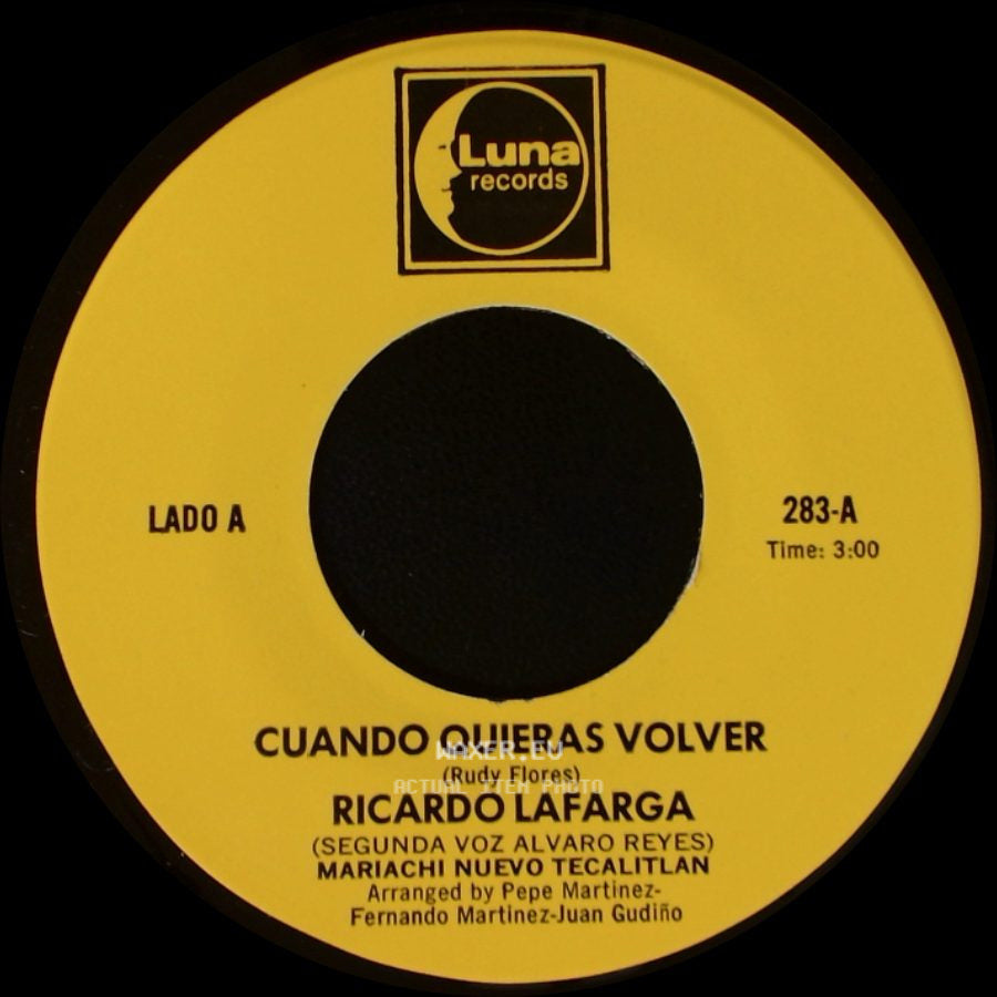 Ricardo Lafarga - Cuando Quieras Volver / Esa side A