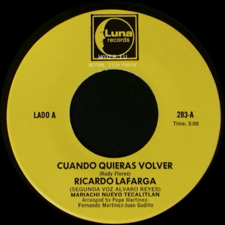 Ricardo Lafarga / Ricardo Lafarga Mariachi Nuevo Tecalitlan - Cuando Quieras Volver / Esa side A