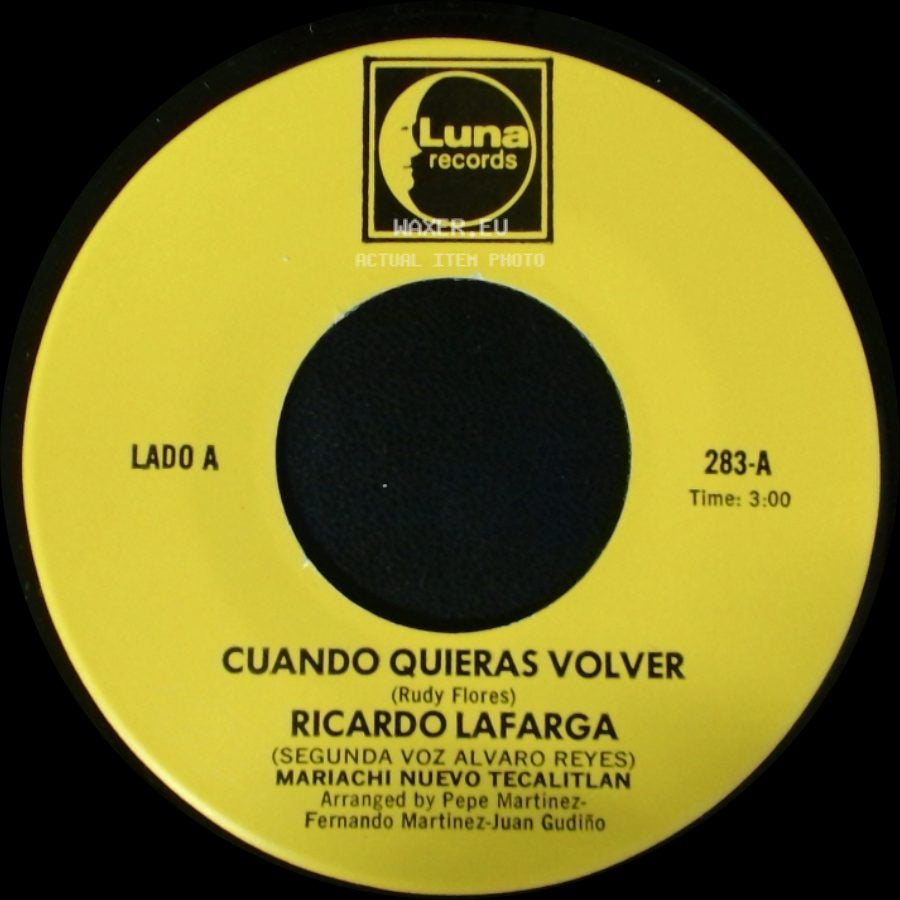 Ricardo Lafarga - Cuando Quieras Volver / Esa side A