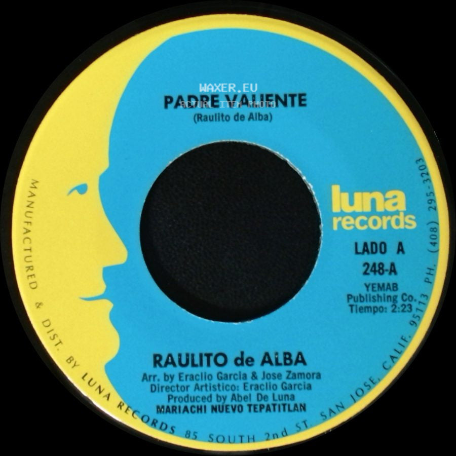 Raulito De Alba - Padre Valiente / Mis Padres Se Divorcian side A