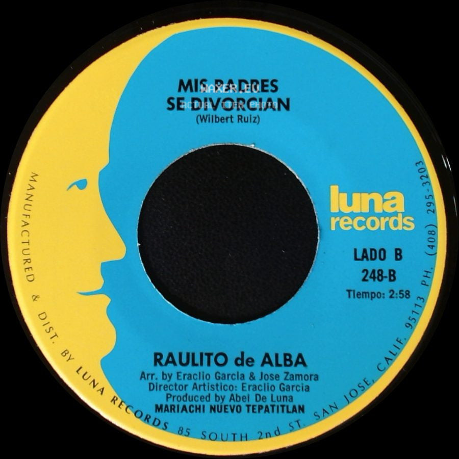 Raulito De Alba - Padre Valiente / Mis Padres Se Divorcian side B