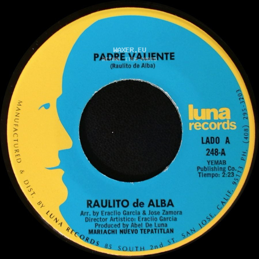 Raulito De Alba - Padre Valiente / Mis Padres Se Divorcian side A