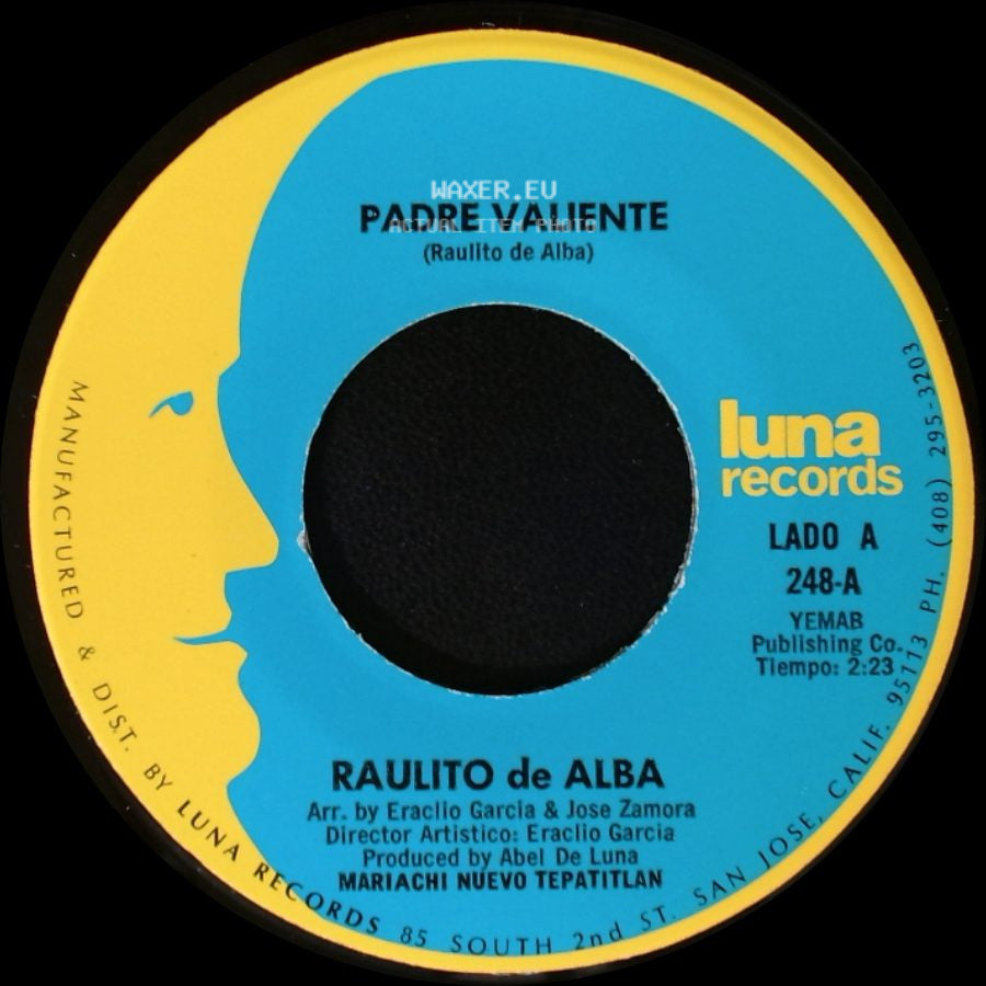 Raulito De Alba - Padre Valiente / Mis Padres Se Divorcian side A