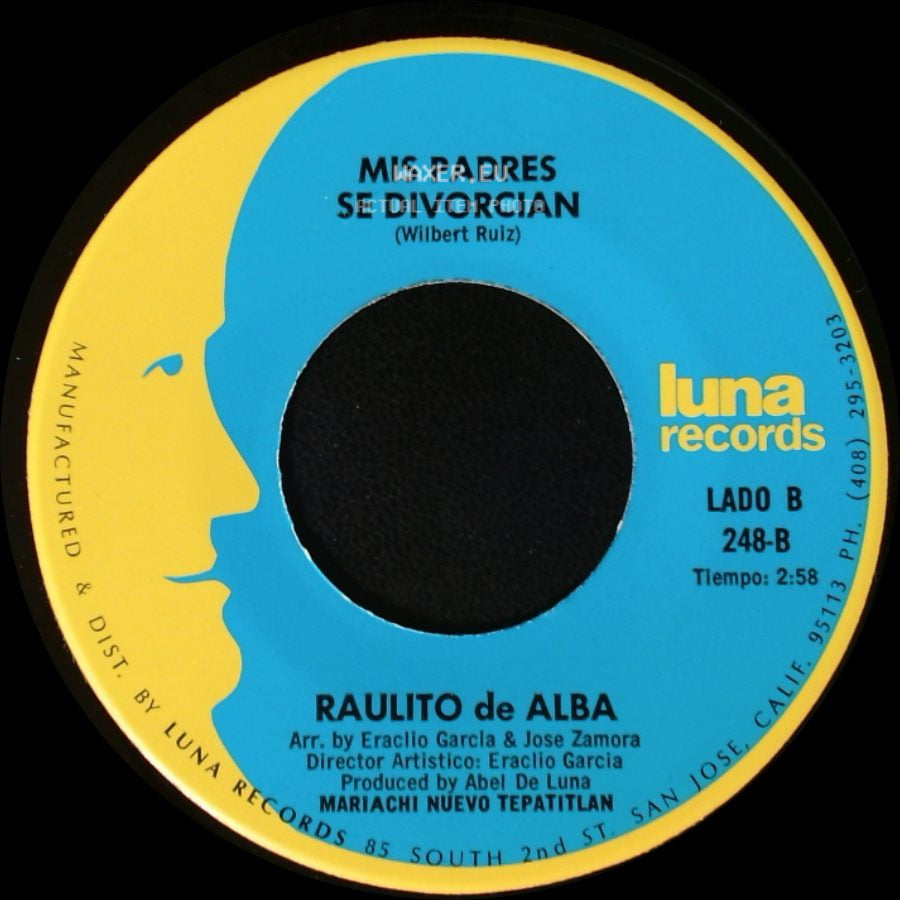 Raulito De Alba - Padre Valiente / Mis Padres Se Divorcian side B