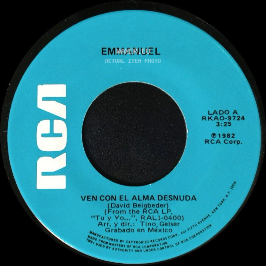 Emmanuel - Ven Con El Alma Desnuda / Te Voy A Aprovechar side A