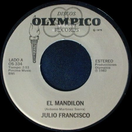 Julio Francisco - El Mandilon / No Me Dejes side A