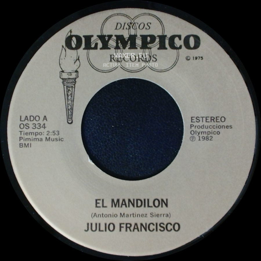 Julio Francisco - El Mandilon / No Me Dejes side A
