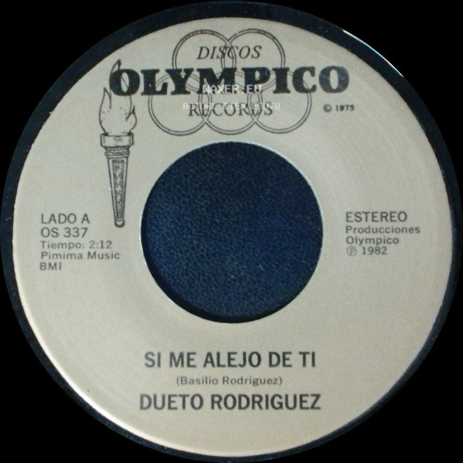 Dueto Rodriguez - Si Me Alejo De Ti / Trajedia En Chicago side A
