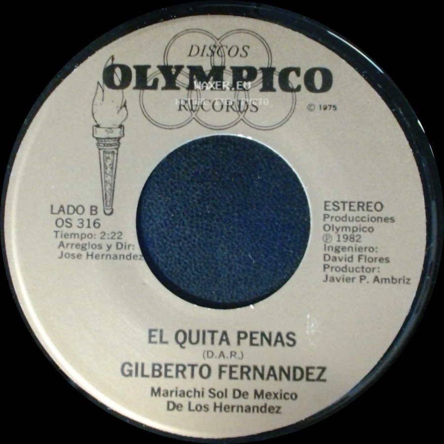 Gilberto Fernandez - Se Te Voltearon Las Cartas / El Quita Penas side B