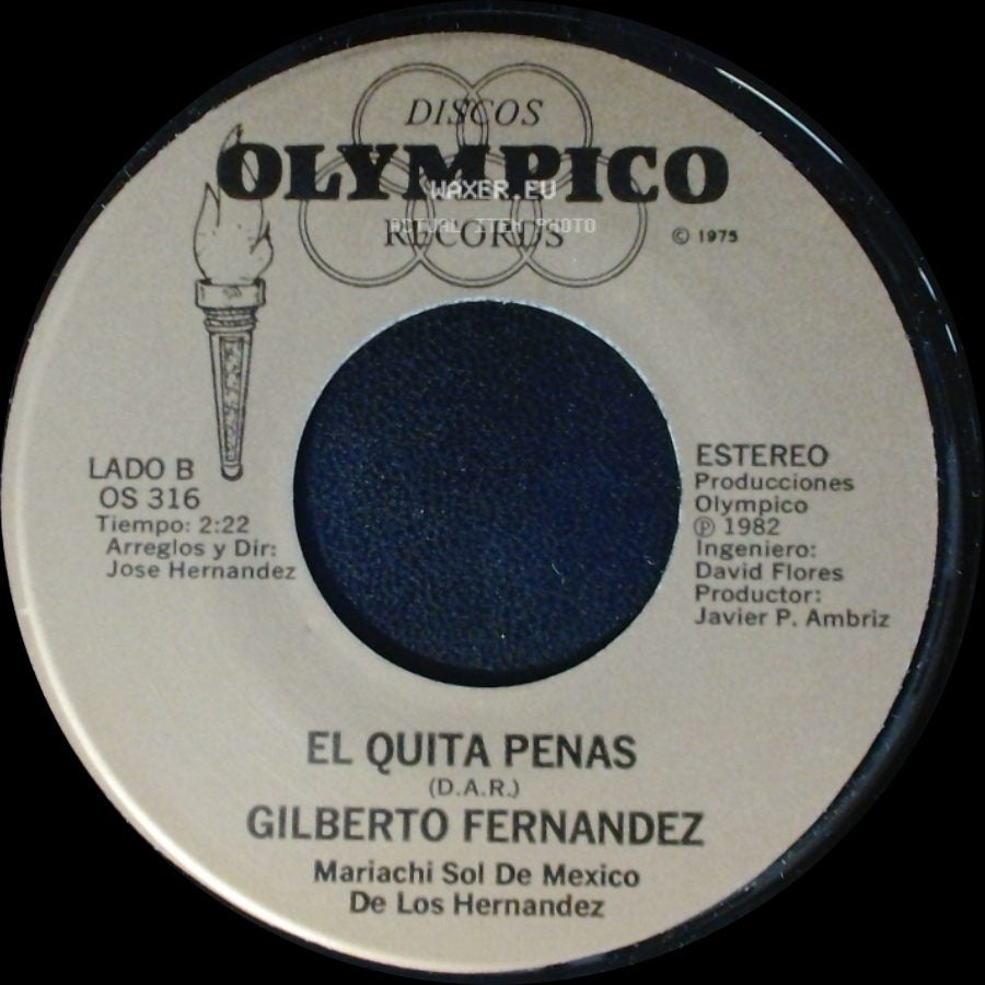 Gilberto Fernandez - Se Te Voltearon Las Cartas / El Quita Penas side B