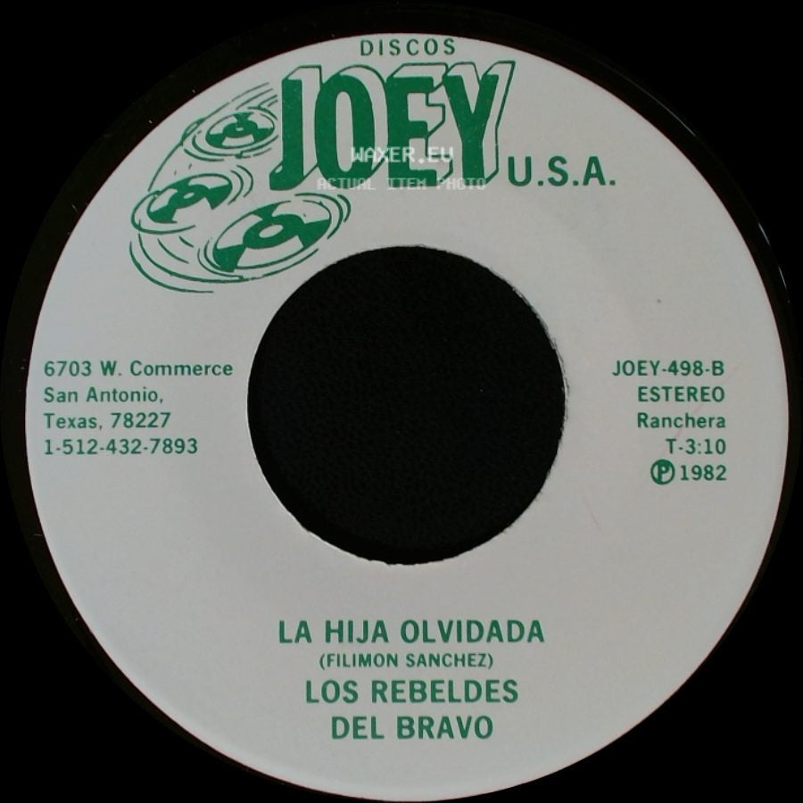 Dario Ibarra / Los Rebeldes Del Bravo - Los Rebeldes Del Bravo / La Hija Olvidada side B