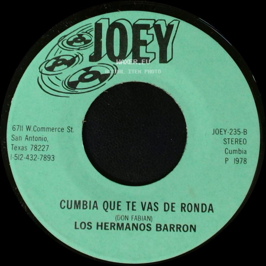 Los Hermanos Barron - En Una Cajita / Cumbia Que Te Vas De Ronda side B