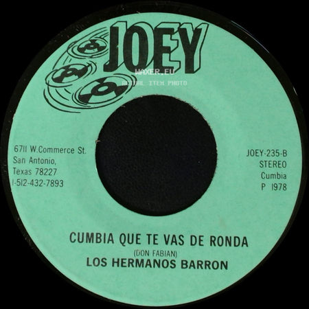 Los Hermanos Barron - En Una Cajita / Cumbia Que Te Vas De Ronda side B