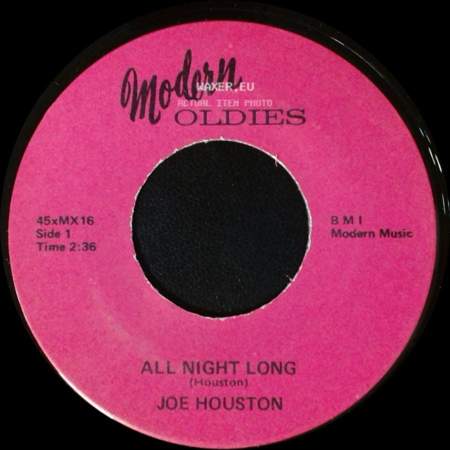 Joe Houston - All Night Long / Time Out side A