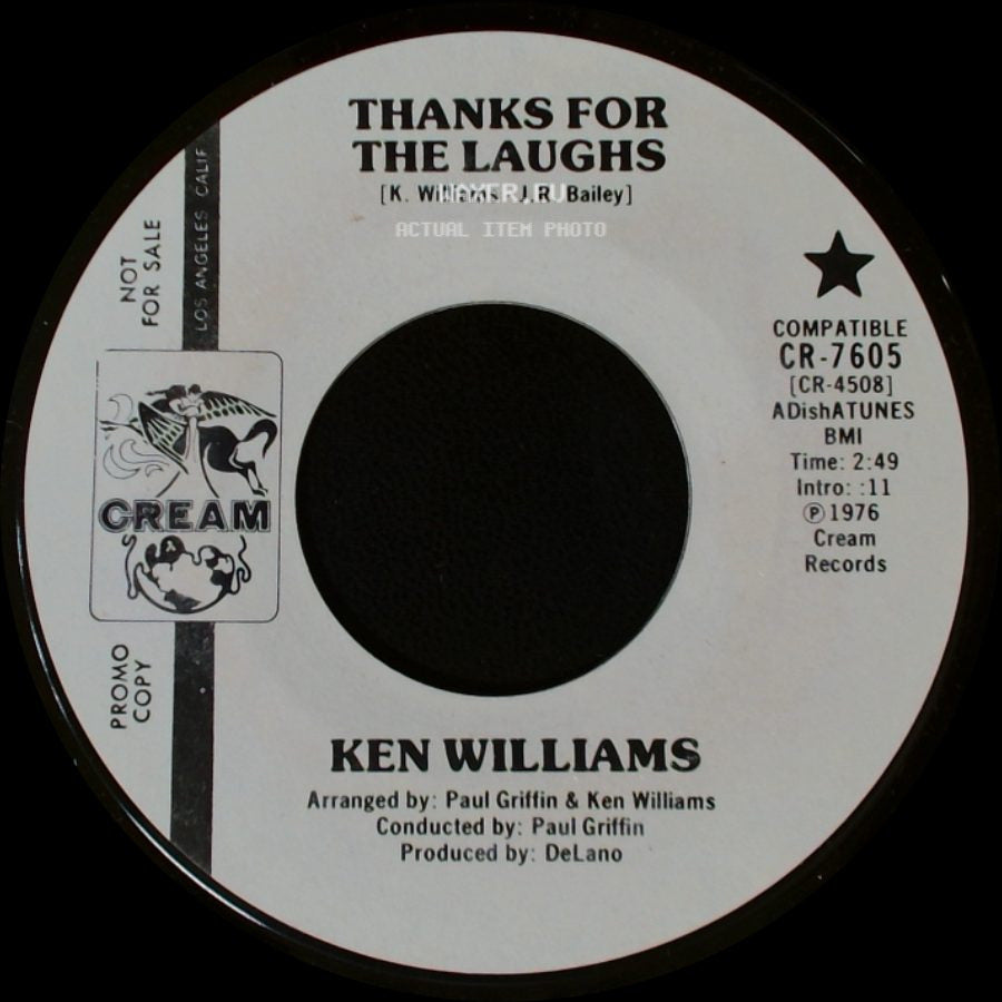 Ken Williams - Thanks For The Laughs / Sweet Music, Soft Lights And You side A