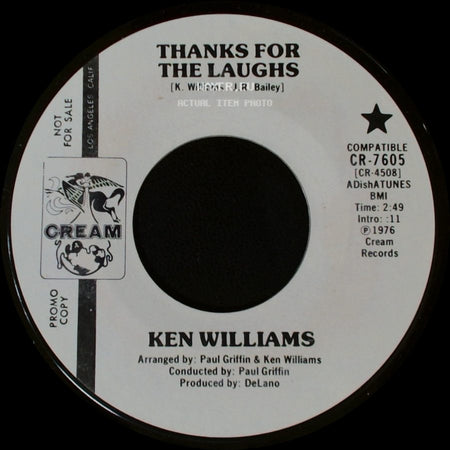 Ken Williams - Thanks For The Laughs / Sweet Music, Soft Lights And You side A