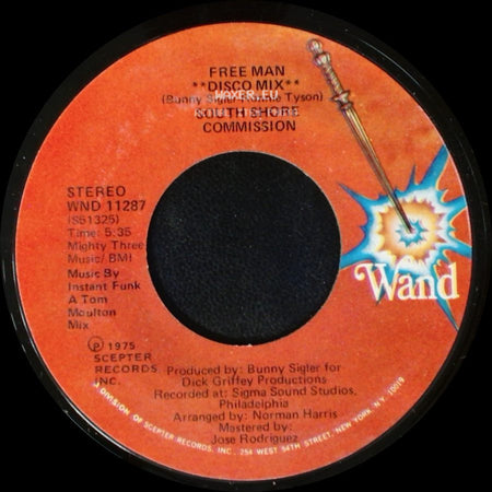 South Shore Commission - Free Man / Free Man **Disco Mix** side B