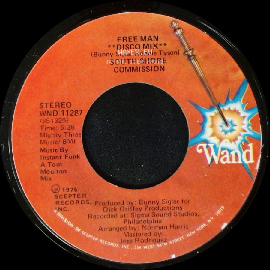 South Shore Commission - Free Man / Free Man **Disco Mix** side B