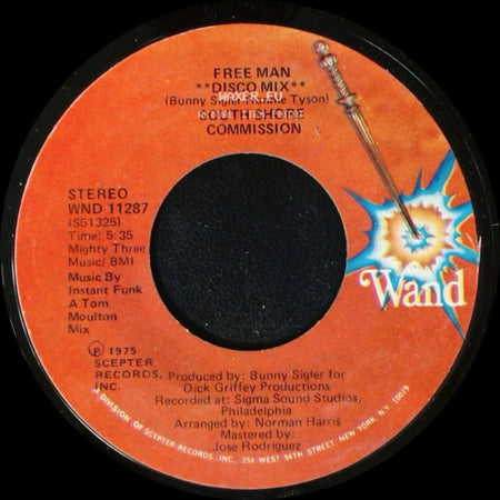 South Shore Commission - Free Man "Disco Mix" / Free Man side A