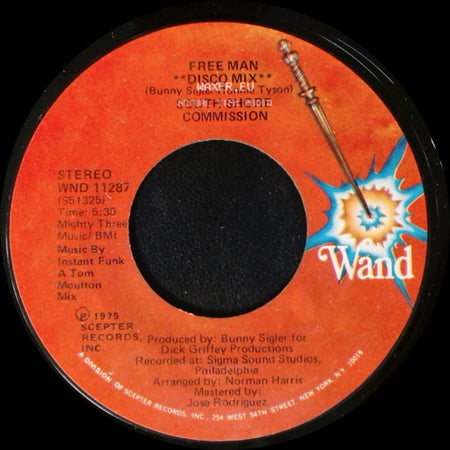 South Shore Commission - **Free Man** / Free Man (Disco Mix) side B