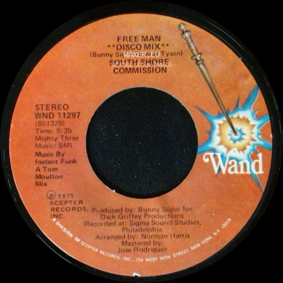 South Shore Commission - Free Man / Free Man "Disco Mix" side B