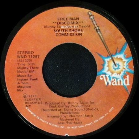 South Shore Commission - Free Man / Free Man "Disco Mix" side B