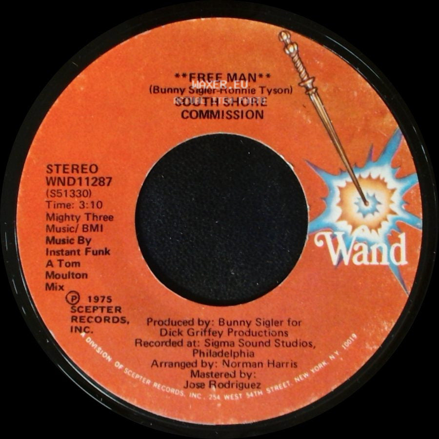 South Shore Commission - Free Man / Free Man **Disco Mix** side A