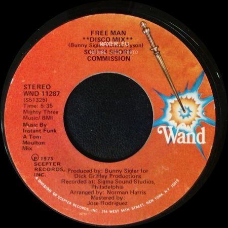 South Shore Commission - Free Man / Free Man **Disco Mix** side B