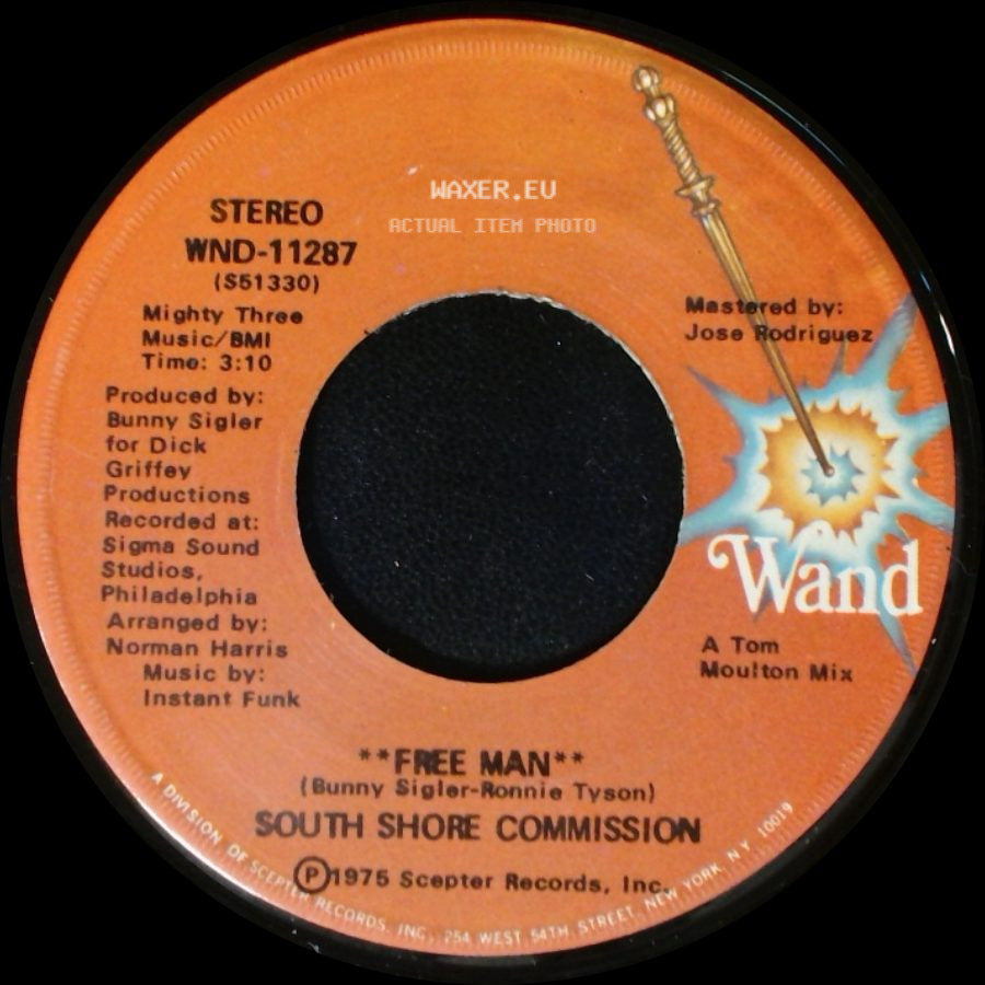South Shore Commission - Free Man / Free Man **Disco Mix** side A