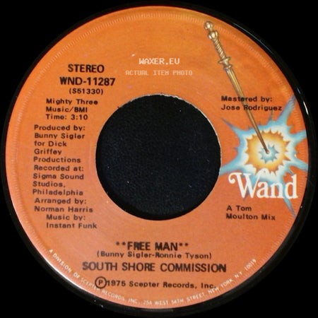 South Shore Commission - Free Man / Free Man **Disco Mix** side A