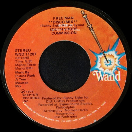 South Shore Commission - Free Man / Free Man **Disco Mix** side B