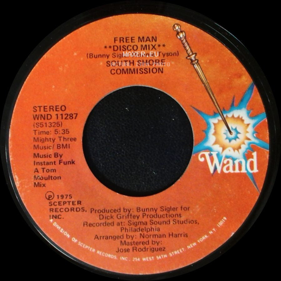 South Shore Commission - Free Man **Disco Mix** / Free Man side A