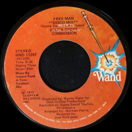 South Shore Commission - Free Man **Disco Mix** / Free Man side A