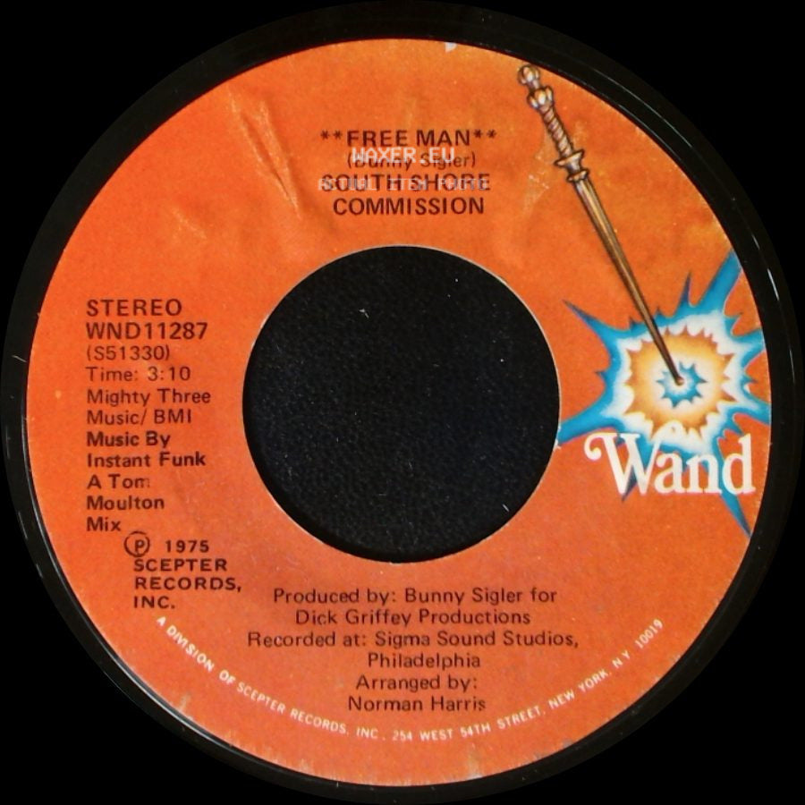 South Shore Commission - Free Man **Disco Mix** / Free Man side B
