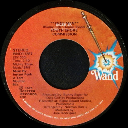 South Shore Commission - Free Man / Free Man **Disco Mix** side A