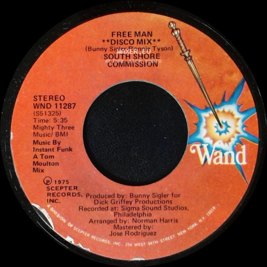 South Shore Commission - Free Man / Free Man **Disco Mix** side B