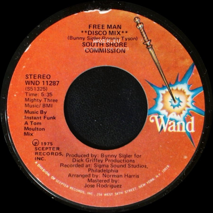 South Shore Commission - Free Man **Disco Mix** / Free Man side A