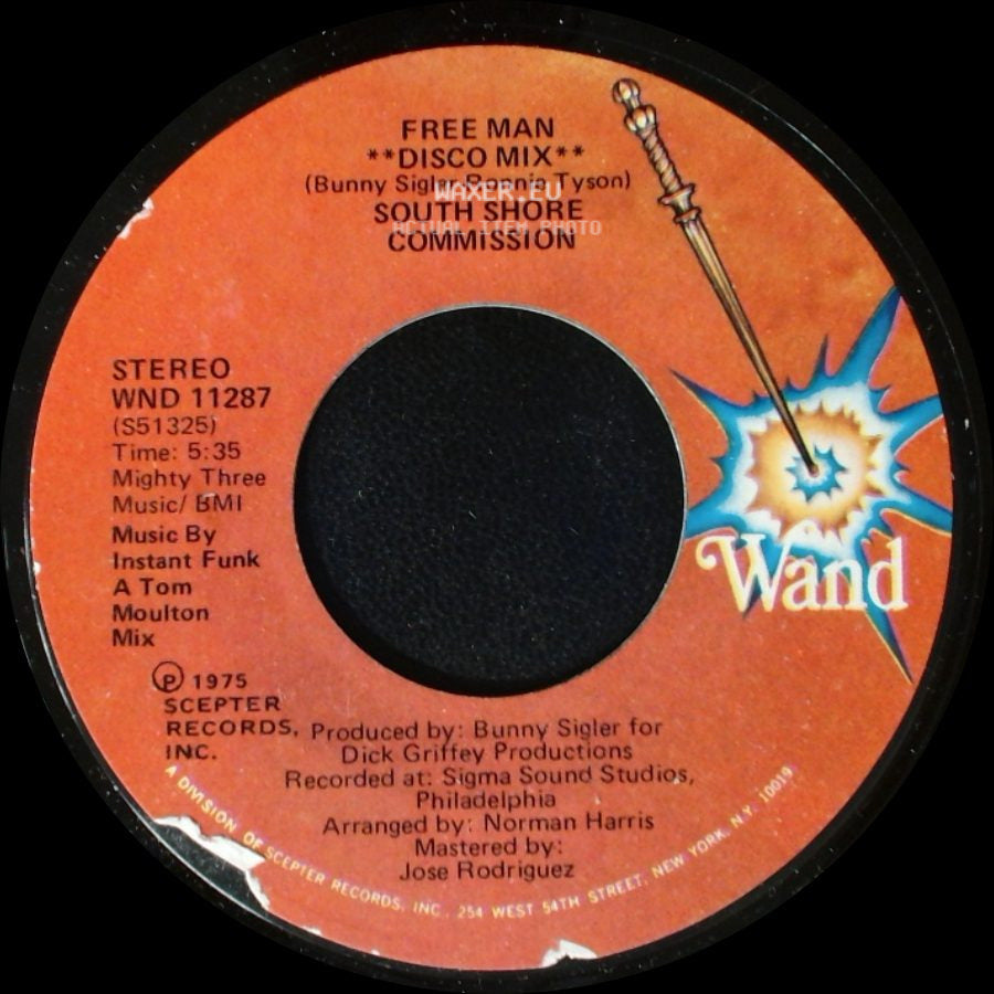 South Shore Commission - Free Man **Disco Mix** / Free Man side A